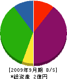 加藤舗道 貸借対照表 2009年9月期