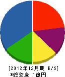 土山建設 貸借対照表 2012年12月期