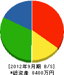 マル正伊藤畳店 貸借対照表 2012年9月期