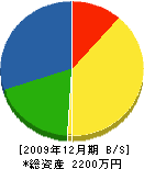 吉岡鉄工所 貸借対照表 2009年12月期