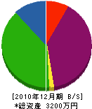 上野板金工業 貸借対照表 2010年12月期