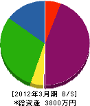 橋本造園 貸借対照表 2012年3月期