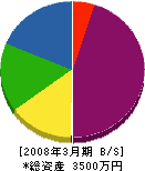斉藤塗装店 貸借対照表 2008年3月期