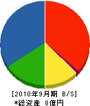 三京建設 貸借対照表 2010年9月期