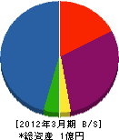 宝辺商店 貸借対照表 2012年3月期