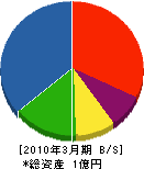 川本組 貸借対照表 2010年3月期