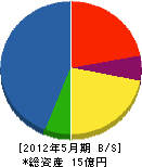 佐藤工務店 貸借対照表 2012年5月期