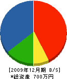 富松電気工事店 貸借対照表 2009年12月期