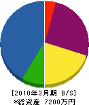 石川重機工業 貸借対照表 2010年3月期