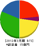 山田電建 貸借対照表 2012年3月期