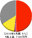 太田ペイント塗装 損益計算書 2010年6月期
