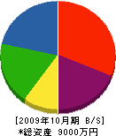 種田ボーリング工業 貸借対照表 2009年10月期