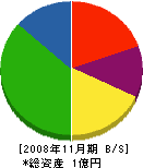 東野建設 貸借対照表 2008年11月期