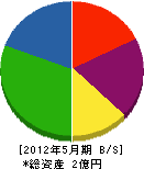 大幡組 貸借対照表 2012年5月期