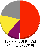 西田石材 損益計算書 2010年12月期
