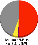 橋本建設 損益計算書 2009年7月期