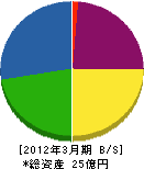 山永興業 貸借対照表 2012年3月期
