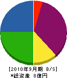 徳山ビルサービス 貸借対照表 2010年9月期