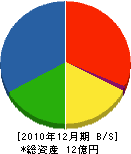 吉多美工業 貸借対照表 2010年12月期