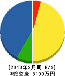 小橋電機工業 貸借対照表 2010年3月期