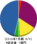 日経造園 貸借対照表 2010年7月期