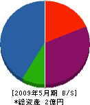 江藤建設 貸借対照表 2009年5月期