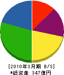 日本ケーブル 貸借対照表 2010年3月期