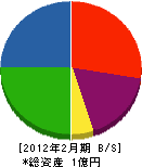 松崎工務店 貸借対照表 2012年2月期