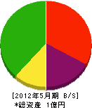 寺＊硝子サッシセンター 貸借対照表 2012年5月期