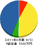 吉田建設 貸借対照表 2011年6月期