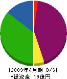 ジャパンクリーン 貸借対照表 2009年4月期