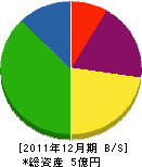 岡本ペンキ店 貸借対照表 2011年12月期