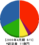 渡邊工業 貸借対照表 2008年4月期