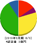 森崎開発 貸借対照表 2010年9月期