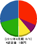 佐藤工務所 貸借対照表 2012年4月期