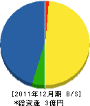 金沢開発 貸借対照表 2011年12月期