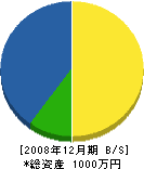 北川組 貸借対照表 2008年12月期