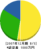 鍔田土木 貸借対照表 2007年12月期