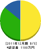 加賀谷電気 貸借対照表 2011年12月期