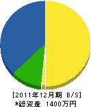 山口翠松園 貸借対照表 2011年12月期