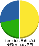 櫻庭電気商会 貸借対照表 2011年12月期