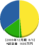 的場建設工業 貸借対照表 2009年12月期 的場建設工業 貸借対照表 2009年12月期