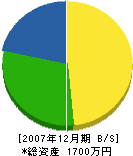 寿木園 貸借対照表 2007年12月期