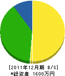 石本電気 貸借対照表 2011年12月期
