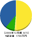 沼田電気水道商会 貸借対照表 2008年12月期