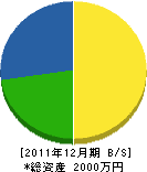鈴木住建 貸借対照表 2011年12月期