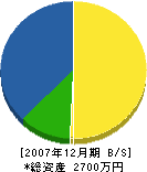 林造園 貸借対照表 2007年12月期