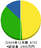 黒須造園 貸借対照表 2009年12月期