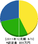 京塚電気 貸借対照表 2011年12月期