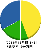 垂水／髙木 貸借対照表 2011年12月期